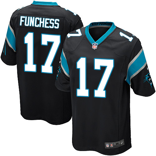 Youth Game Devin Funchess Nike Jersey Black Home - #17 NFL Carolina Panthers